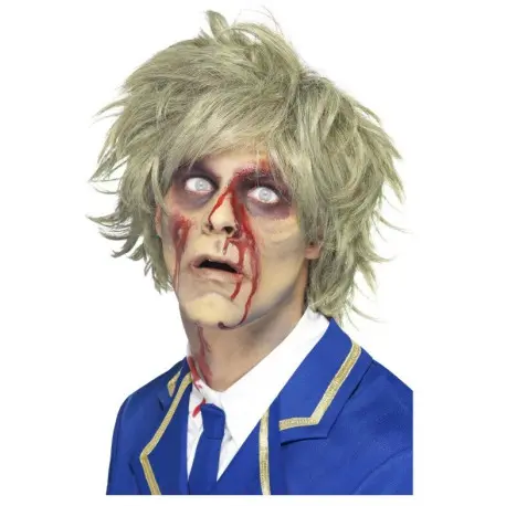 Zombie peruukki harmaa