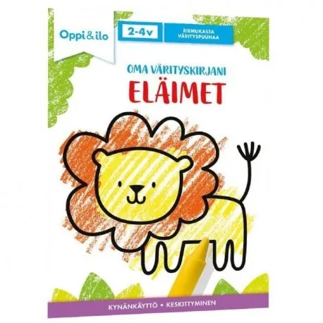 Oppi ja ilo oma värityskirjani eläimet